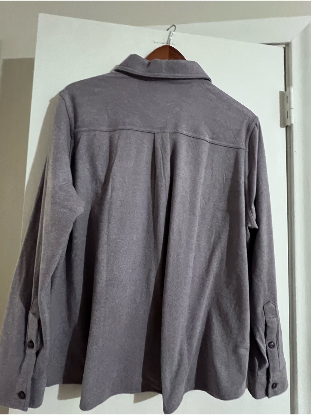 32 Degrees Women's Button-Down Shirt - Dusty Purple size XL - Picture 4 of 8
